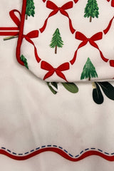 Festive Mistletoe – Dijital Baskılı Fitilli Kırlent Kılıfı - 43x43cm