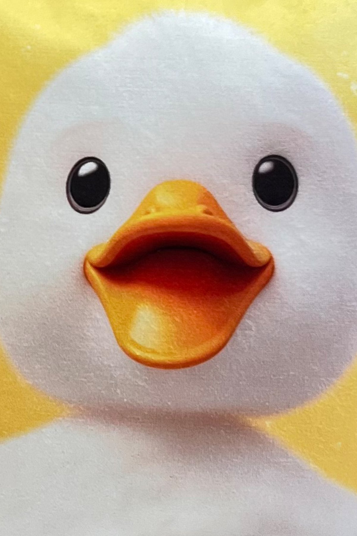 Quirky Duck – Yavru Ördek Temalı İç Dolgulu Dijital Baskılı Kadife Çocuk Kırlenti (32x32 cm)