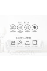 Siyah Fiyonk ve Kalp Desenli Siyah Nakış Kenar Kokteyl Peçetesi 1 Adet