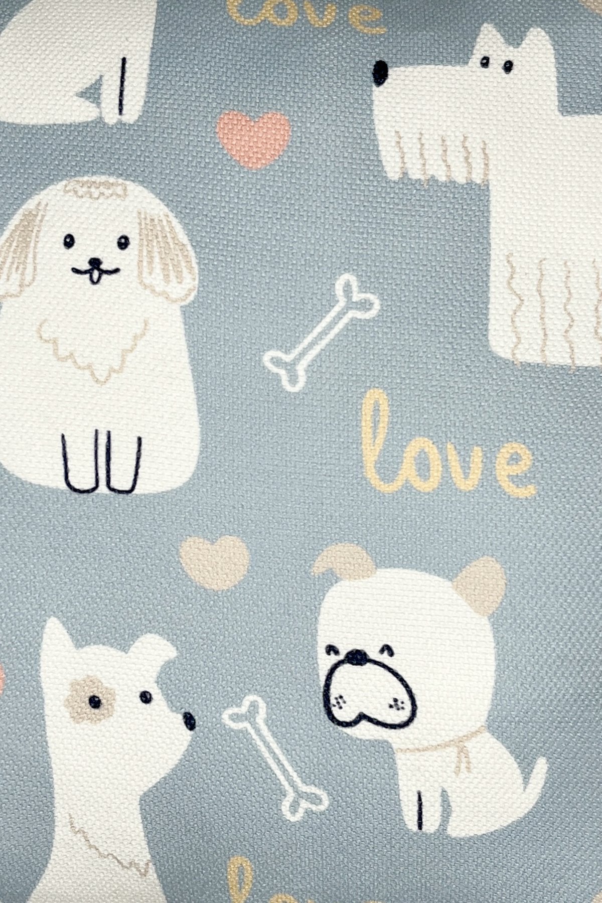 Puppy Love – Köpüş Temalı İç Dolgulu Petek Dokulu Çocuk Kırlenti (32x32 cm)