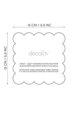 L Harfi Siyah Nakışlı Monogram Patch Kumaş Kokteyl Peçetesi 1 Adet - Decofav | Kırlent, Sofra Tekstili, Kumaş