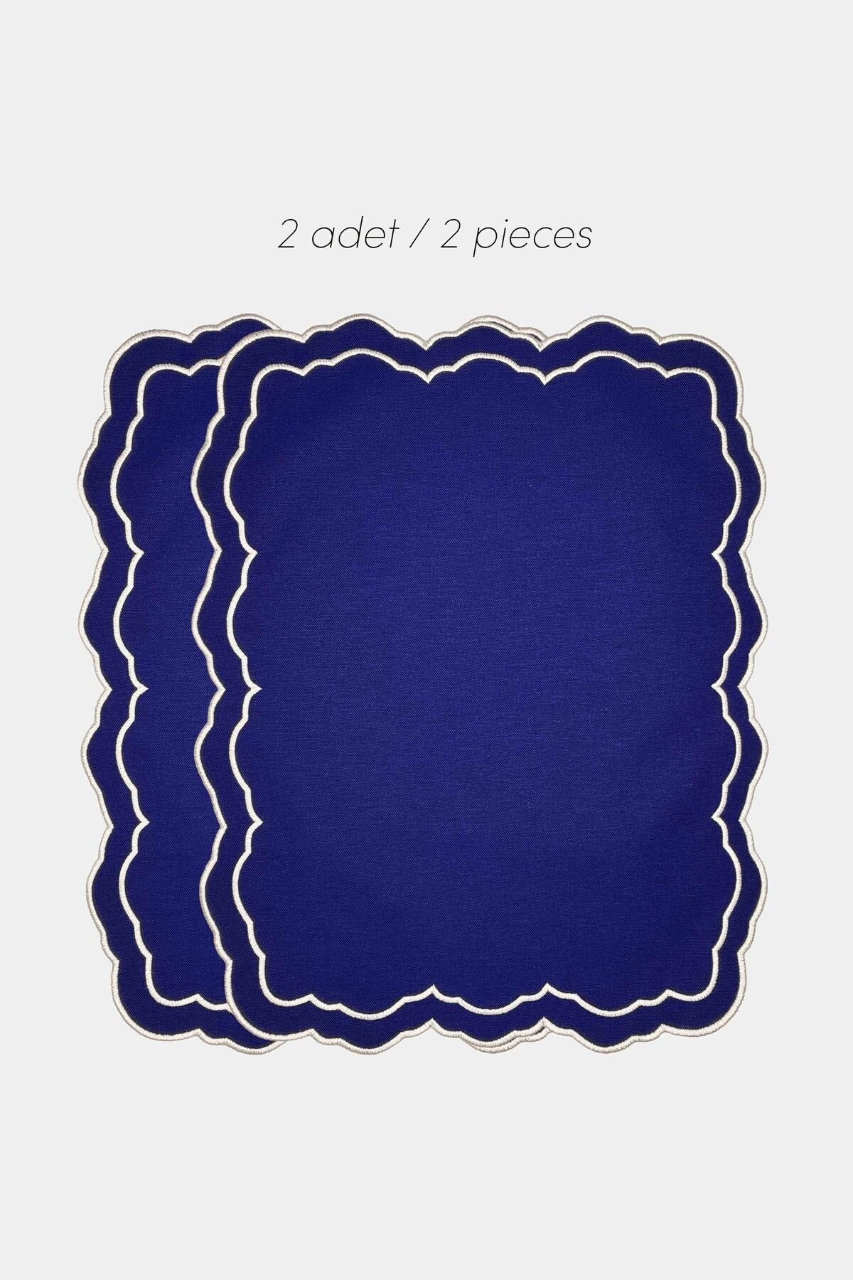 Tableau Sax Toile Desenli Pembe Nakışlı Amerikan Servis 43x35cm 2 Adet