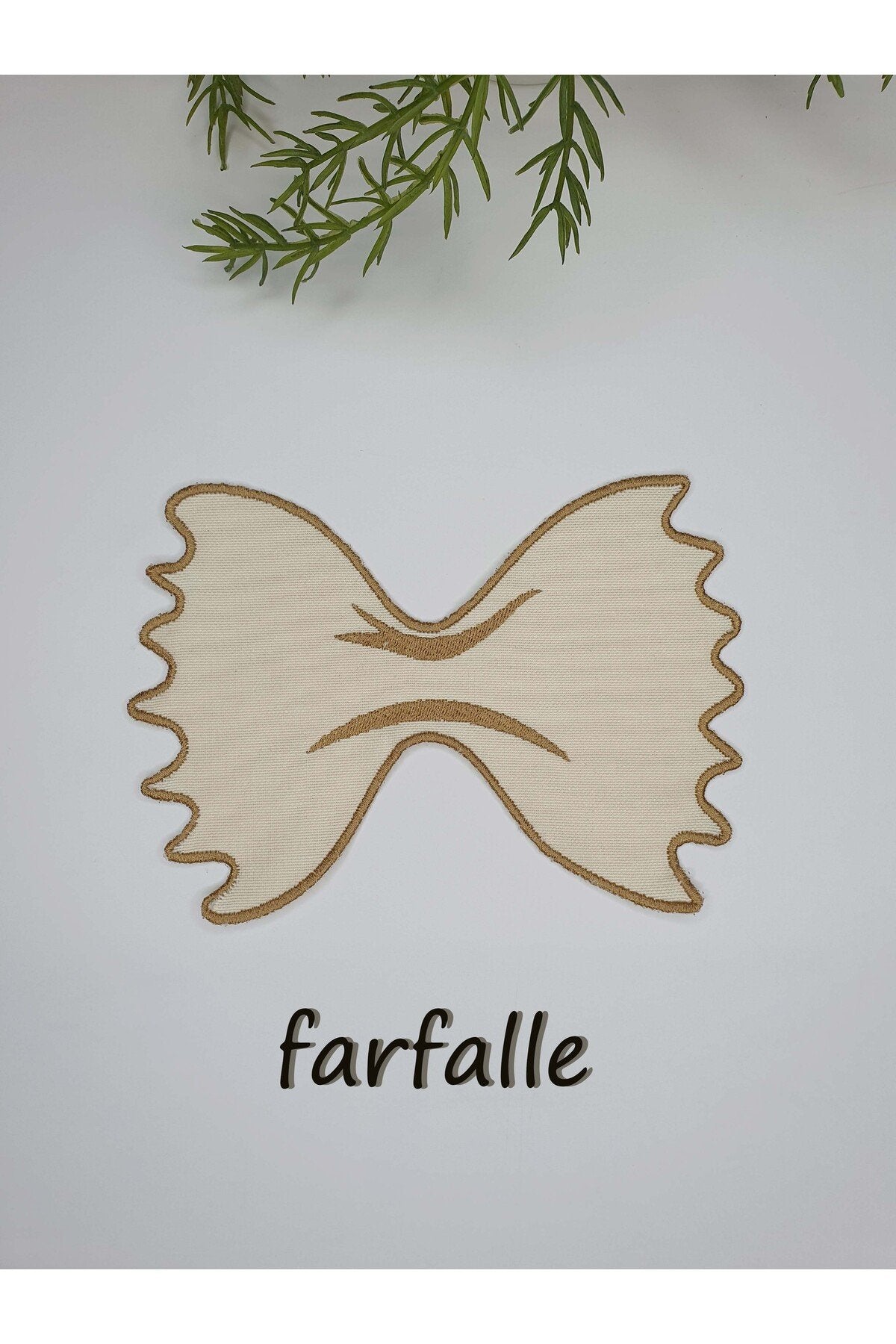 MakarnArt La Pasta Elegance Nakış Kenar Kokteyl Peçete Seti (4’lü) 16x16