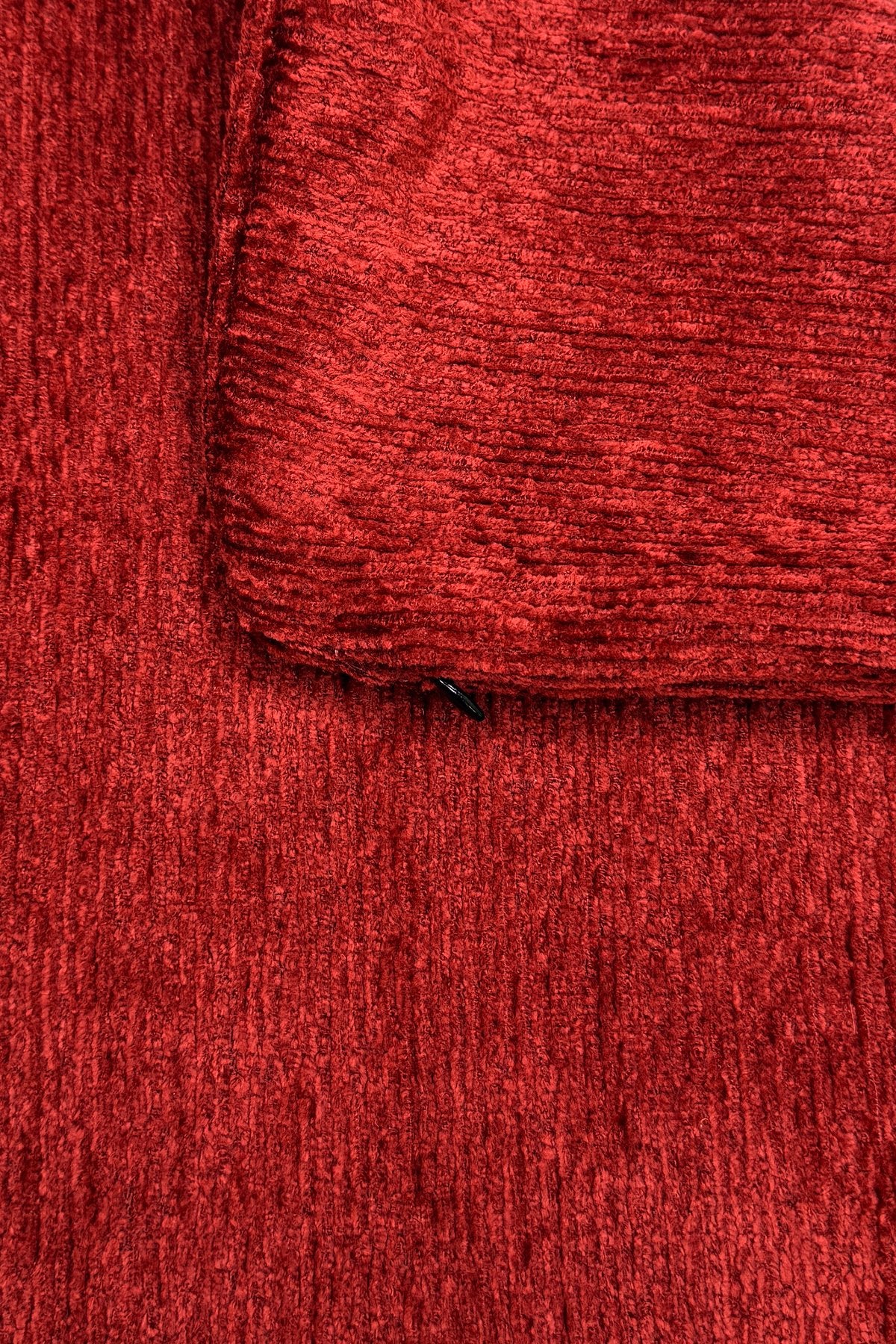 Bordo Renkli Lüks Bukle Kumaş Kırlent Kılıfı 1 Adet