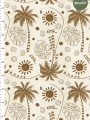 Tropik Minimalist Desenli Dijital Baskılı Kumaş