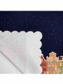 Yılbaşı Gecesi Desenli Lazer Kesim Fırın Örtüsü Yılbaşı Gecesi Desenli Lazer Kesim Fırın Örtüsü
