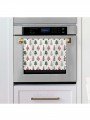 Patchwork Stili Çam Ağaçları Yılbaşı Konsept Tasarım Lazer Kesim Fırın Örtüsü Patchwork Stili Çam Ağaçları Yılbaşı Konsept Tasarım Lazer Kesim Fırın Örtüsü