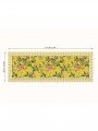 Sarı Zemin Botanik Çiçekler Tasarımlı Lazer Kesim Runner 48x135cm Sarı Zemin Botanik Çiçekler Tasarımlı Lazer Kesim Runner 48x135cm