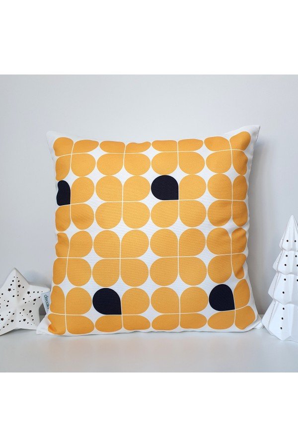 Abstrakt Sarı Siyah Minimal Geometrik Desen Tasarımlı Kırlent Kılıfı 43x43 cm Abstrakt Sarı Siyah Minimal Geometrik Desen Tasarımlı Kırlent Kılıfı 43x43 cm