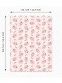 Pastel Pembe Tatlı Çilekler Desenli Lazer Kesim Kumaş Fırın Örtüsü Pastel Pembe Tatlı Çilekler Desenli Lazer Kesim Kumaş Fırın Örtüsü