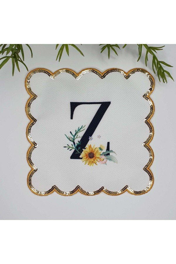 Z Harfi Baskılı Kişiye Özel Pul İşlemeli Monogramlı Nakış Kenar Pullu Kokteyl Peçetesi 1 Adet Z Harfi Baskılı Kişiye Özel Pul İşlemeli Monogramlı Nakış Kenar Pullu Kokteyl Peçetesi 1 Adet