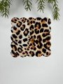 Leopar Desenli Lazer Kesim Kokteyl Peçetesi 1 Adet