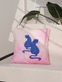 Pink Jungle İllüstratif Leopar Desenli Kırlent Kılıfı – 43x43cm Pink Jungle İllüstratif Leopar Desenli Kırlent Kılıfı – 43x43cm