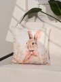 Blossom Bunny Pembe Fiyonklu Tavşan Kırlent Kılıfı – 43x43cm Blossom Bunny Pembe Fiyonklu Tavşan Kırlent Kılıfı – 43x43cm