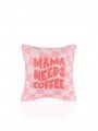Mama Needs Coffee Pembe Damalı Espirili Kırlent Kılıfı – 43x43cm Mama Needs Coffee Pembe Damalı Espirili Kırlent Kılıfı – 43x43cm