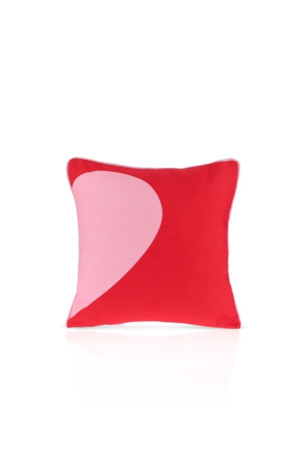 Kalbimin Yarısı Sende - 2'li Kırlent Kılıfı Seti - 43x43cm Kalbimin Yarısı Sende - 2'li Kırlent Kılıfı Seti - 43x43cm