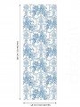Fransız Stili Toile de Jouy Desenli Dikişsiz Lazer Kesim Runner - 48x132cm Fransız Stili Toile de Jouy Desenli Dikişsiz Lazer Kesim Runner - 48x132cm