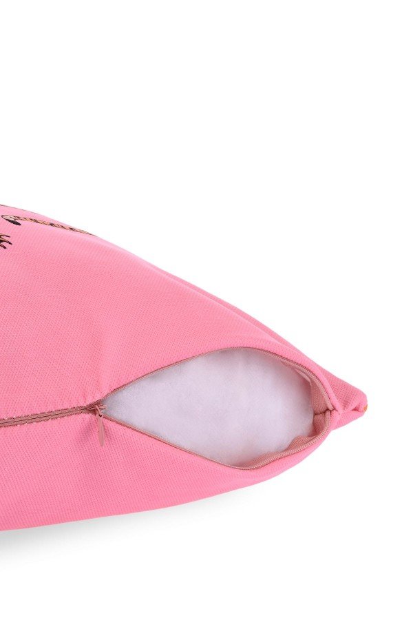 Neon Jungle Kaplan Desenli Pembe Kırlent Kılıfı – 43x43cm Neon Jungle Kaplan Desenli Pembe Kırlent Kılıfı – 43x43cm