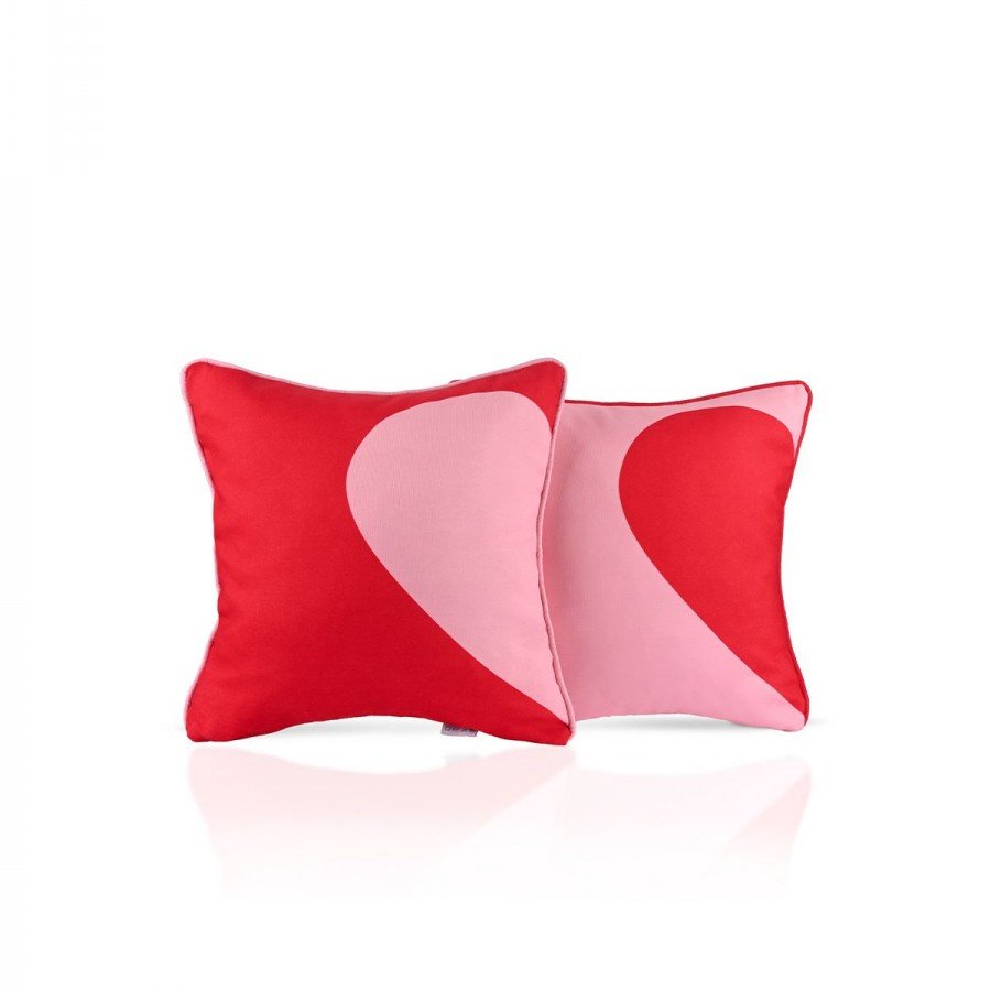 Kalbimin Yarısı Sende - 2'li Kırlent Kılıfı Seti - 43x43cm