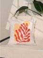 Coral Flow Modern Soyut Bitki Desenli Kırlent Kılıfı – 43x43cm Coral Flow Modern Soyut Bitki Desenli Kırlent Kılıfı – 43x43cm
