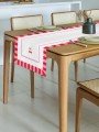 Elegant Tasarım Kalp Kiraz Dijital Baskılı Dekoratif Dikişsiz Lazer Kesim Runner - 48x135cm Elegant Tasarım Kalp Kiraz Dijital Baskılı Dekoratif Dikişsiz Lazer Kesim Runner - 48x135cm
