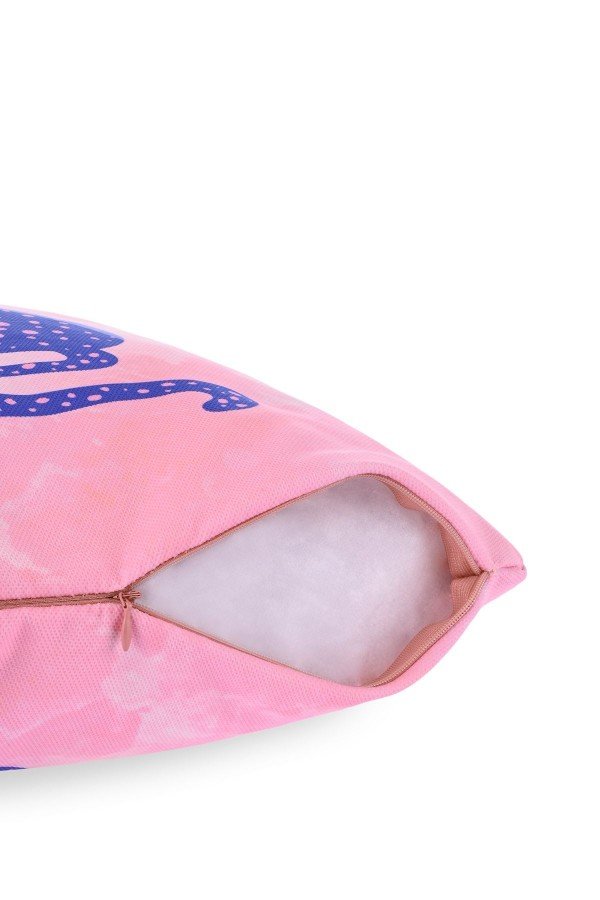 Pink Jungle İllüstratif Leopar Desenli Kırlent Kılıfı – 43x43cm Pink Jungle İllüstratif Leopar Desenli Kırlent Kılıfı – 43x43cm