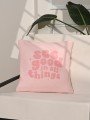 See Good Pozitif Mesajlı Pembe Yazı Kırlent Kılıfı – 43x43cm See Good Pozitif Mesajlı Pembe Yazı Kırlent Kılıfı – 43x43cm