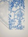 Fransız Stili Toile de Jouy Desenli Dikişsiz Lazer Kesim Runner - 48x132cm Fransız Stili Toile de Jouy Desenli Dikişsiz Lazer Kesim Runner - 48x132cm
