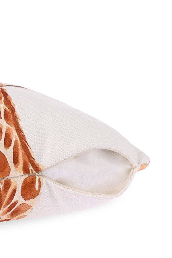 Savanna Love Zürafa İllüstrasyonlu Kırlent Kılıfı – 43x43cm Savanna Love Zürafa İllüstrasyonlu Kırlent Kılıfı – 43x43cm
