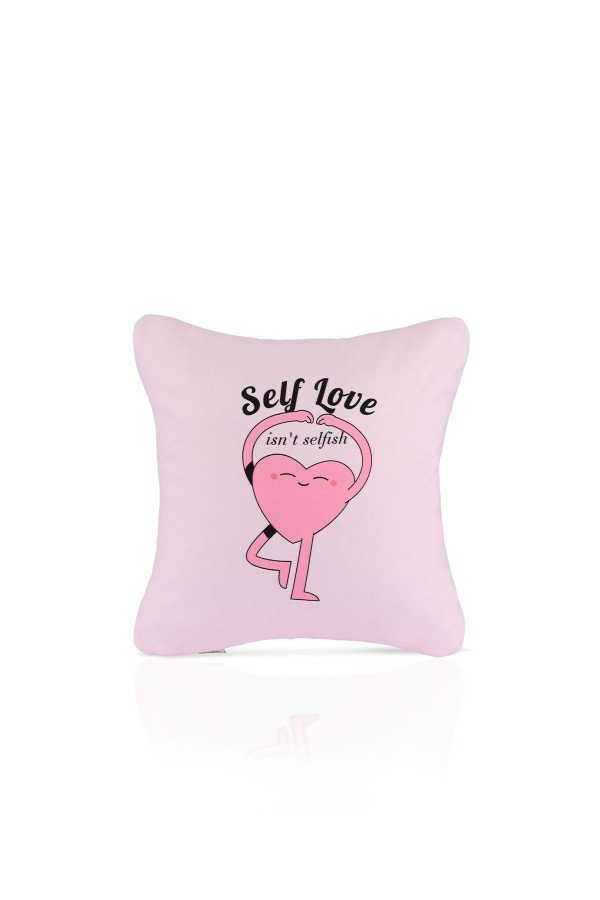 Self Love Yoga Kalpli İllüstrasyon Kırlent Kılıfı – 43x43cm Self Love Yoga Kalpli İllüstrasyon Kırlent Kılıfı – 43x43cm