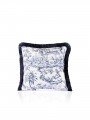 Toile Desen Lacivert Saçaklı Kadife Kırlent Kılıfı – 43x43 cm Toile Desen Lacivert Saçaklı Kadife Kırlent Kılıfı – 43x43 cm