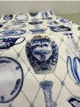 Vintage Çini Vazo Porselen Desenli Dijital Baskılı Kumaş Vintage Çini Vazo Porselen Desenli Dijital Baskılı Kumaş
