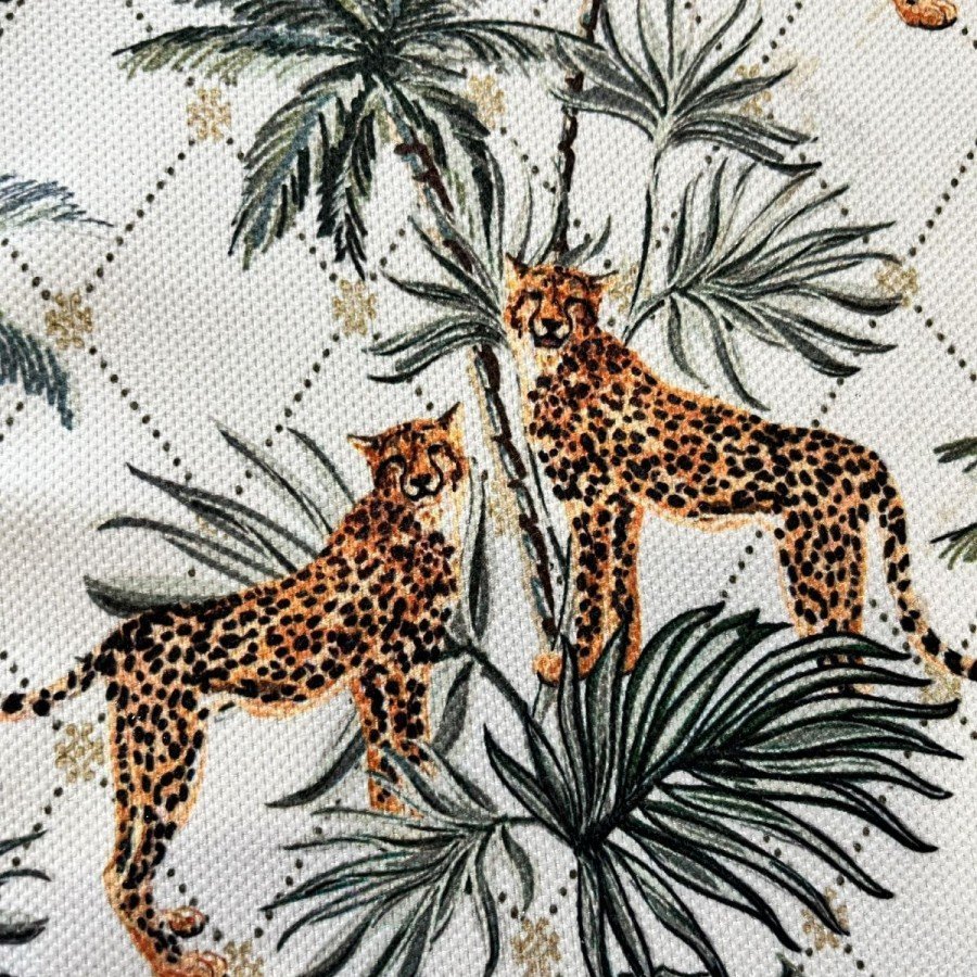 Runner Tropik Palmiye Leopar Desenli Dijital Baskılı