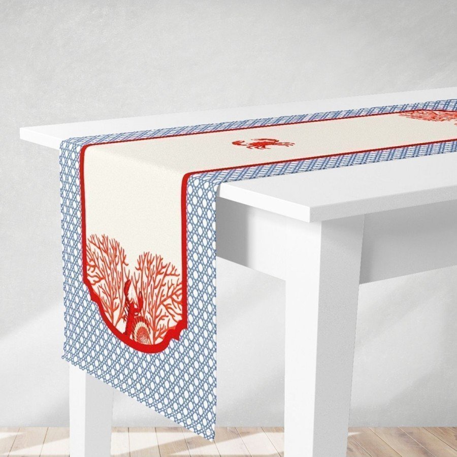 Runner Minimalist Sanat Çizgisi Bitki Hazeran Desenli Dijital Baskılı