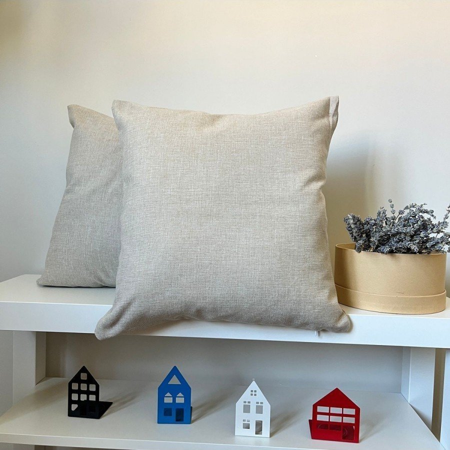 İskandinav Sadeliği Keten Kırlent Kılıfı Minimalist Stil
