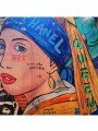 Kırlent Kılıfı Neon Yazılar Kadın Pop Art Desenli Dijital Baskılı Kırlent Kılıfı Neon Yazılar Kadın Pop Art Desenli Dijital Baskılı