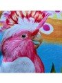 Dekoratif Sulu Boya Çizimi Papağanlar Desenli Dijital Baskılı Kadife Kırlent Kılıfı Saçaklı Dekoratif Sulu Boya Çizimi Papağanlar Desenli Dijital Baskılı Kadife Kırlent Kılıfı Saçaklı