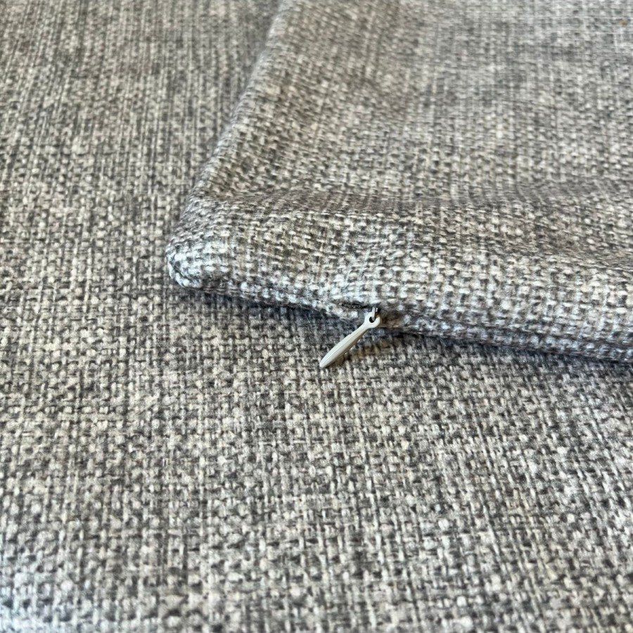 Modern Minimalist Keten Efektli Kadife Dijital Baskılı Kırlent Kılıfı