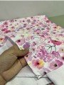 Sulu Boya Küçük Pembe Çiçek Desenli Dijital Baskılı Kumaş Sulu Boya Küçük Pembe Çiçek Desenli Dijital Baskılı Kumaş