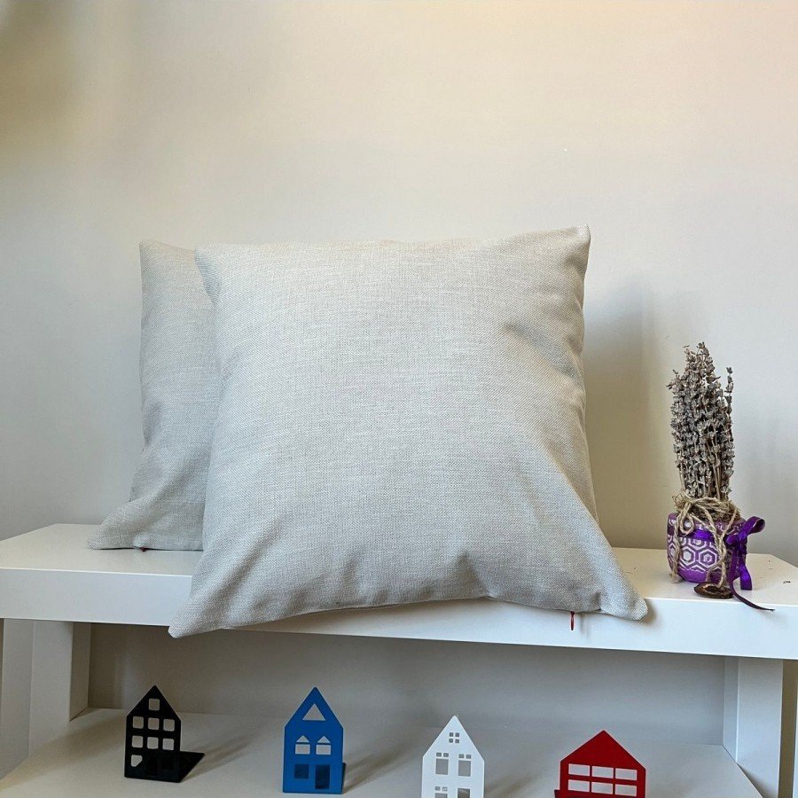 Japandi Stili Keten Kırlent Kılıfı Minimalist Ev Şıklığı