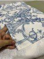 Fransız Stili El Çizimi Dekoratif Desenli Dijital Baskılı Kumaş Fransız Stili El Çizimi Dekoratif Desenli Dijital Baskılı Kumaş