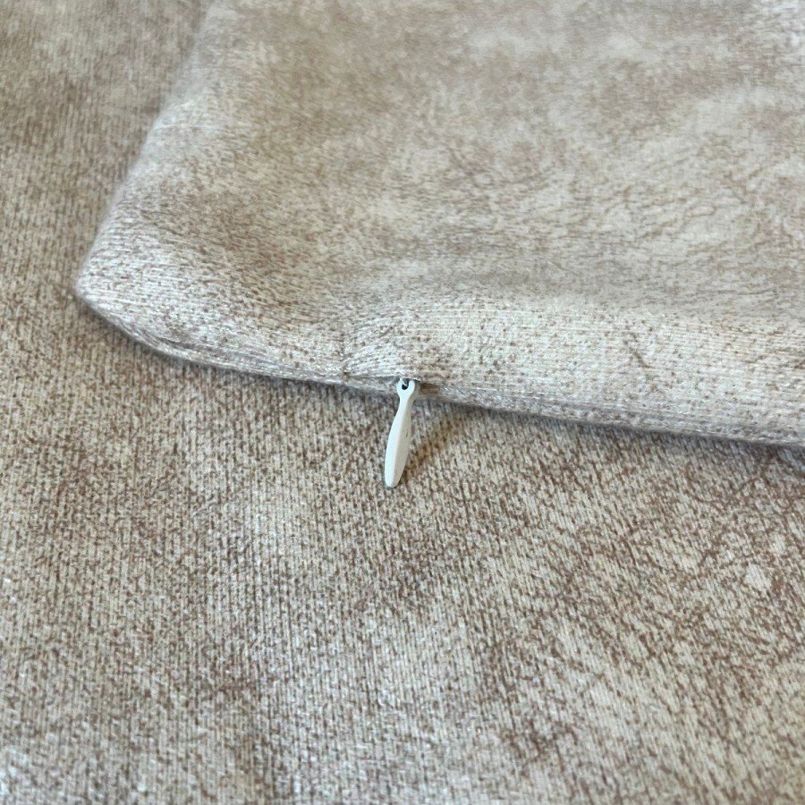 Minimalist Görünüm Deri Dokusu Dijital Baskılı Kadife Kırlent Kılıfı