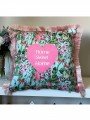 Home Sweet Home Yazılı Pembe Çiçek Desenli Dijital Baskılı Kadife Kırlent Kılıfı Saçaklı Home Sweet Home Yazılı Pembe Çiçek Desenli Dijital Baskılı Kadife Kırlent Kılıfı Saçaklı