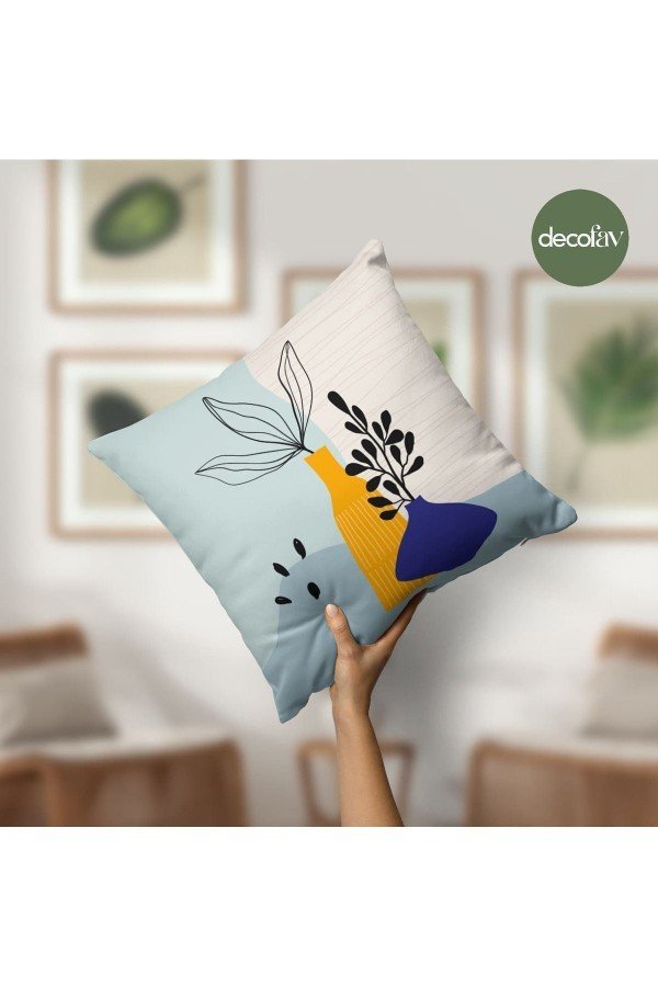 Runner Minimalist Sanat Çizgisi Dekoratif Vazo Bitki Desenli Dijital Baskılı Runner Minimalist Sanat Çizgisi Dekoratif Vazo Bitki Desenli Dijital Baskılı