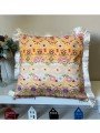 Sulu Boya Pastel Renkler Elegant Çiçek Desenli Dijital Baskılı Kadife Kırlent Kılıfı Saçaklı Sulu Boya Pastel Renkler Elegant Çiçek Desenli Dijital Baskılı Kadife Kırlent Kılıfı Saçaklı