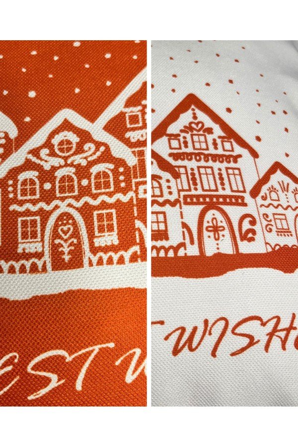 Warmest Wishes Sloganlı Ev Desenli Ekru Kırlent Kılıfı Warmest Wishes Sloganlı Ev Desenli Ekru Kırlent Kılıfı