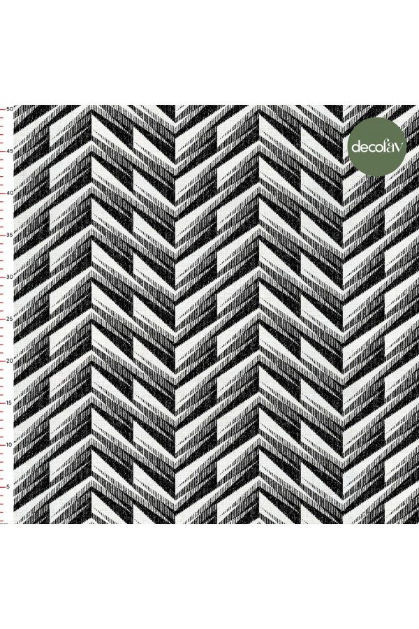 Zigzag Siyah Beyaz Abstrakt Desenli Dijital Baskılı Kumaş Zigzag Siyah Beyaz Abstrakt Desenli Dijital Baskılı Kumaş
