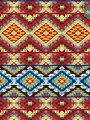 Geometrik Kilim Desenli Dijital Baskılı Kumaş