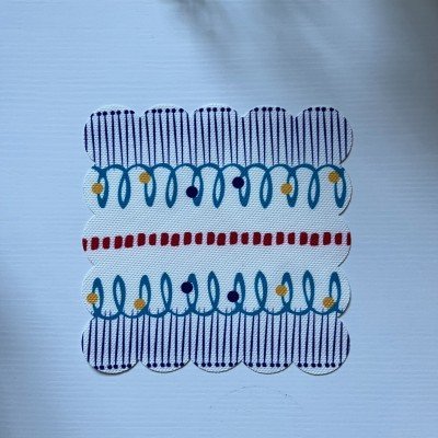 Fincan Uyumlu Soyut Desenli Kokteyl Peçetesi Kumaş Lazer Kesim