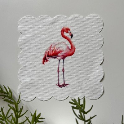 Flamingo Desenli Kokteyl Peçetesi Kumaş